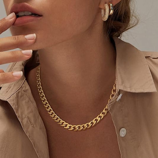 Cavaro™ | Gold Chunky Cuban Link Necklace