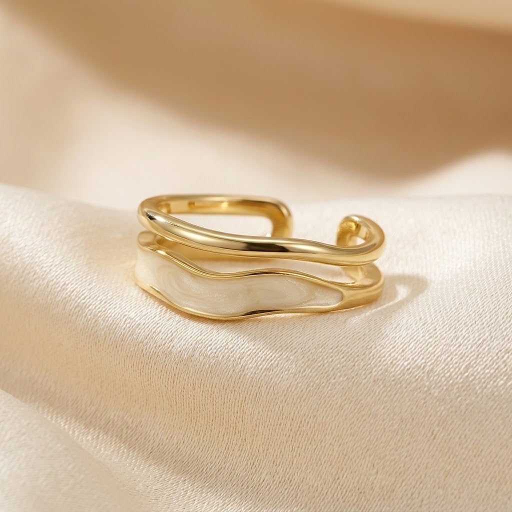 Gold Sculptural Wrap Ring