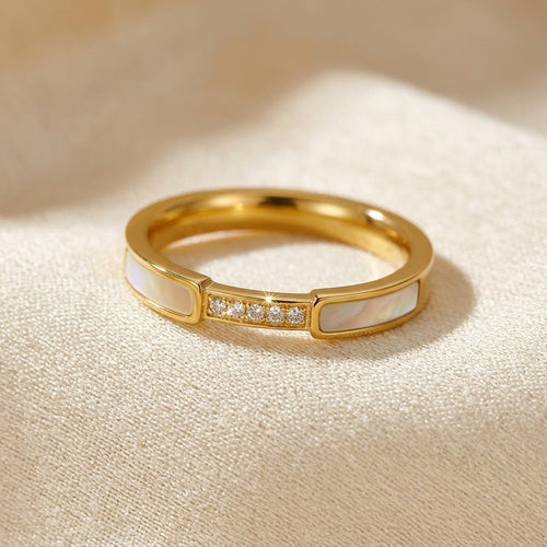 Gold Inlay Band Ring